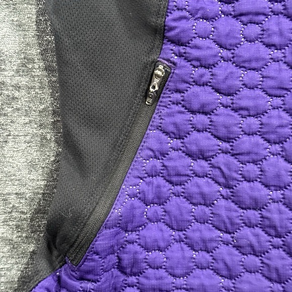 Pearl Izumi Cycling Jacket Women's Size Medium Quilted Purple & Black Full Zip - Picture 9 of 16